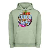 Pigment Oil Green western lunch lady Urban Hoodie - BarkalooDesign