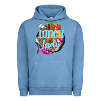 Pigment Pebble Blue western lunch lady Urban Hoodie - BarkalooDesign