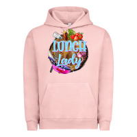 Pigment Salmon western lunch lady Urban Hoodie - BarkalooDesign