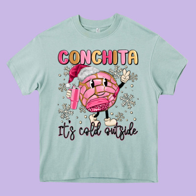 Conchita It's Cold Outside Heavy Core Tee Designed By Maliassmallbusiness