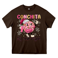 Chocolate Brown conchita it's cold outside Heavy Core Tee - MaliasSmallBusiness