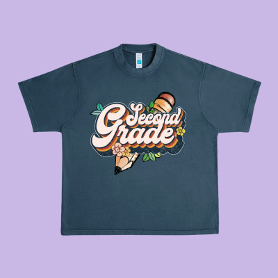 Second Grade Urban Heavy Tee Designed By Jahusdesignshop