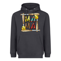 Smoke softball mama Heavyweight Hoodie - CowhideDigitalArt