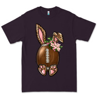 Plum American Football Easter Bunny Premium Tee - BundleAndBundleShop