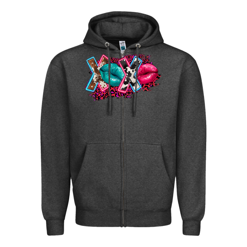 Western Xoxo Zipper Hoodie by FaDigitalArtStudio | Teevron
