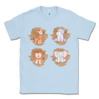Dusty Blue Safari Baby Animal Clipart Classic Tee - Bettercallsaul
