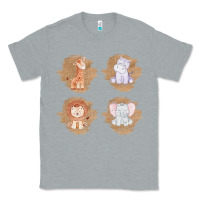 Heather Grey Safari Baby Animal Clipart Classic Tee - Bettercallsaul