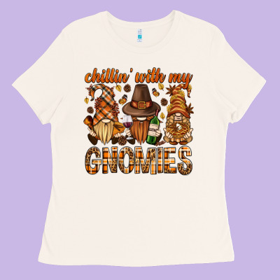 Chilling With My Gnomies Bbs Ladies Tee Designed By Bundleandbundleshop