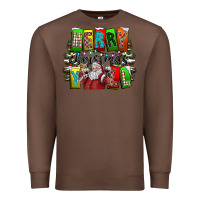 Chestnut merry christmas yall Premium Sweatshirt - CowhideDigitalArt