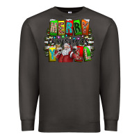 Smoke merry christmas yall Premium Sweatshirt - CowhideDigitalArt
