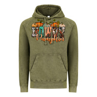 Vintage Olive western howdy pumpkin Vintage Hoodie - NancyCooperArtShop