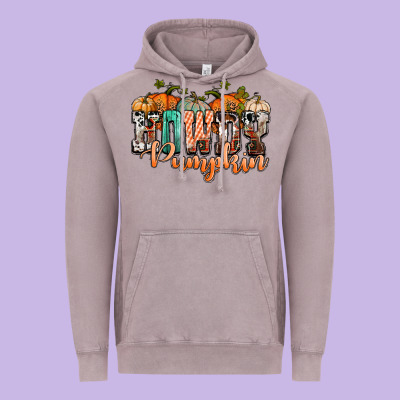Western Howdy Pumpkin Vintage Hoodie Designed By Nancycooperartshop