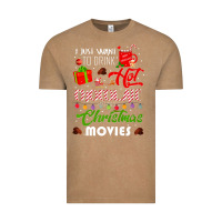 Vintage Coffee i just want to drink hot chocolate watch christmas movies premium Vintage Tee - baoMotion