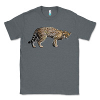 Charcoal Heather Ocelot Classic Tee - LillyAllenDesigns