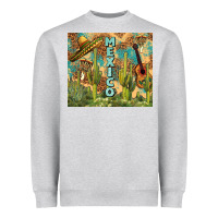 Heather Grey Mexico Heavyweight Sweatshirt - FaDigitalArtStudio