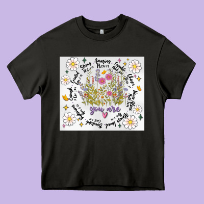 God Says You Are Inflated Heavy Core Tee Designed By Maliassmallbusiness