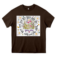Chocolate Brown god says you are inflated Heavy Core Tee - MaliasSmallBusiness
