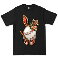 Black Baseball Easter Bunny Premium Tee - BundleAndBundleShop