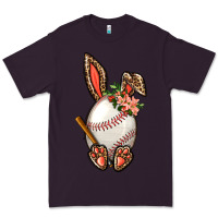Plum Baseball Easter Bunny Premium Tee - BundleAndBundleShop