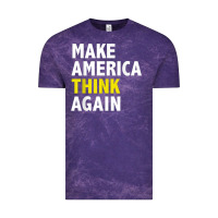 Cloud Purple Make America Think Again Funny Elections President Politics Vintage Tee - baoMotion