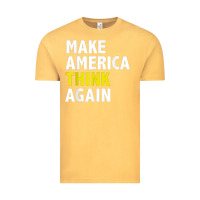 Vintage Mustard Make America Think Again Funny Elections President Politics Vintage Tee - baoMotion