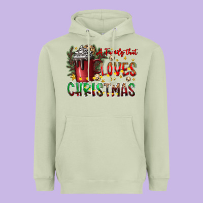 Afamilytloveschristmas Heavyweight Hoodie Designed By Cowhidedigitalart