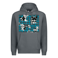 Rock winter plaid and cowhide pattern Premium Hoodie - RanaPortraitStore