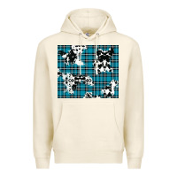 Tofu winter plaid and cowhide pattern Premium Hoodie - RanaPortraitStore