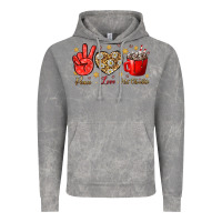 Cloud Rock Peace love hot chocolate Vintage Hoodie - NancyCooperArtShop