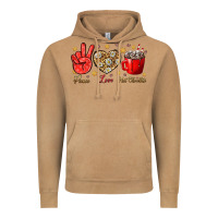 Vintage Camel Peace love hot chocolate Vintage Hoodie - NancyCooperArtShop