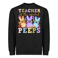 Black Easter Day Teacher of the sweetest peeps Heavyweight Sweatshirt - OliviaCreatesArt