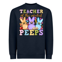 Navy Easter Day Teacher of the sweetest peeps Heavyweight Sweatshirt - OliviaCreatesArt