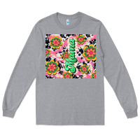 Heather Grey mama with hippie daisies Long Sleeve Tee - TumblerDesignByShophia