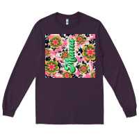 Plum mama with hippie daisies Long Sleeve Tee - TumblerDesignByShophia