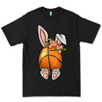 Black Basketball Easter Bunny Premium Tee - BundleAndBundleShop