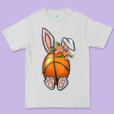 Basketball Easter Bunny Premium Tee Designed By Bundleandbundleshop