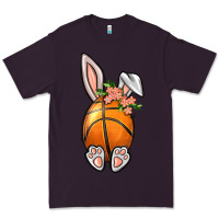 Plum Basketball Easter Bunny Premium Tee - BundleAndBundleShop