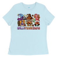 Baby Blue hallothanksmas gnomies bbs Ladies Tee - BundleAndBundleShop