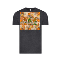 Vintage Black fall with gnomes Vintage Tee - texasbilliewilder