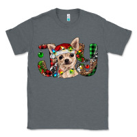 Charcoal Heather Christmas chihuahua joy Classic Tee - RanaPortraitStore