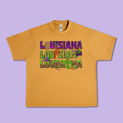 Louisiana Mardi Gras Urban Heavy Tee Designed By Nancycooperartshop