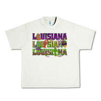 Pistachio Louisiana Mardi Gras Urban Heavy Tee - NancyCooperArtShop