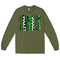 Army Green Soccer brushstroke Long Sleeve Tee - HowdyJamesFarm
