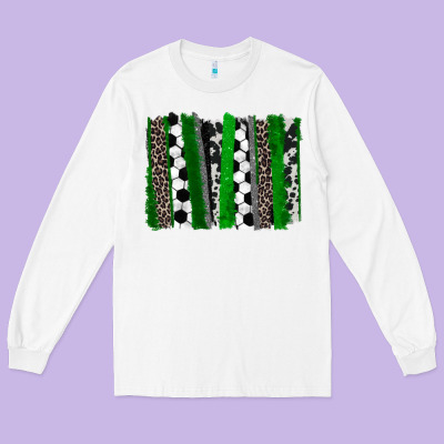 Soccer Brushstroke Long Sleeve Tee Designed By Howdyjamesfarm