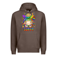 Coffee LGBTQ+ Messy Bun With Snacks Premium Hoodie - BundleAndBundleShop