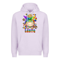 Lilac LGBTQ+ Messy Bun With Snacks Premium Hoodie - BundleAndBundleShop