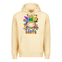 Pina Colada LGBTQ+ Messy Bun With Snacks Premium Hoodie - BundleAndBundleShop