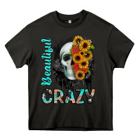 Asphalt beautiful crazy skull Heavy Core Tee - JahusDesignShop