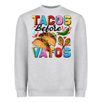 Heather Grey Tacos before Vatos Valentine's Day Heavyweight Sweatshirt - FaDigitalArtStudio