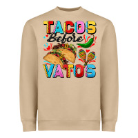 Tacos Before Vatos Valentine's Day Heavyweight Sweatshirt | Teevron